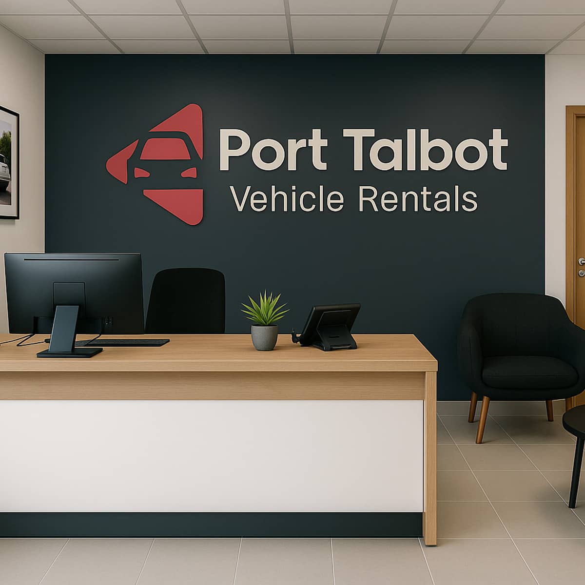 Port Talbot Vehicle Rental Services office interior